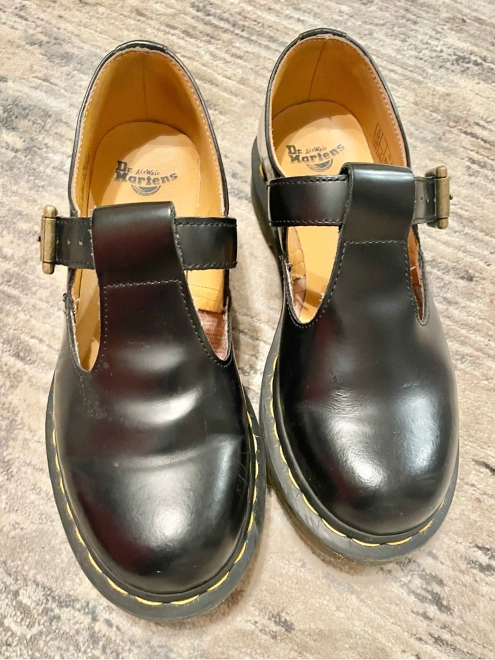 Dr. Martens Polley Smooth Leather Mary Jane Shoes Sz US 7 EU 38 UK 5- LIKE NEW